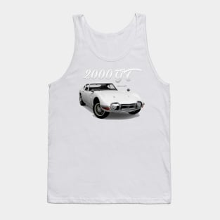 toyota 2000gt 1965 Front white Tank Top